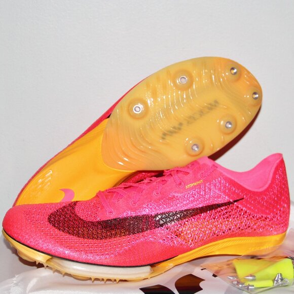 Nike Air Zoom Victory Track Spikes Hyper Pink Orange Mens 11.5 - Picture 1 of 10